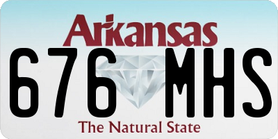 AR license plate 676MHS