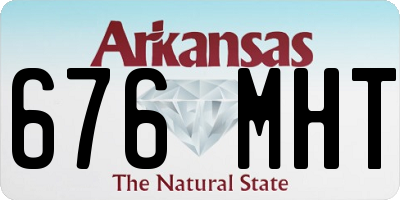 AR license plate 676MHT