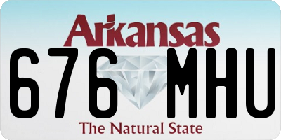 AR license plate 676MHU