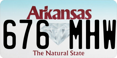 AR license plate 676MHW