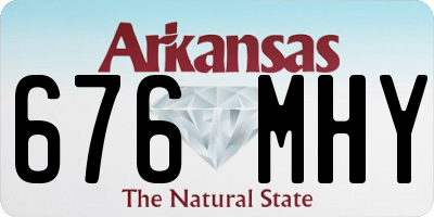 AR license plate 676MHY