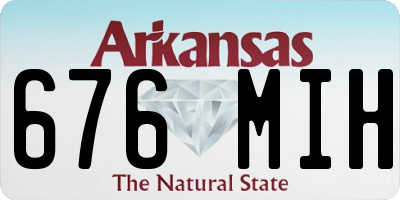 AR license plate 676MIH