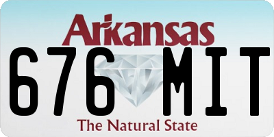 AR license plate 676MIT