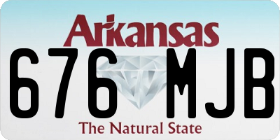 AR license plate 676MJB
