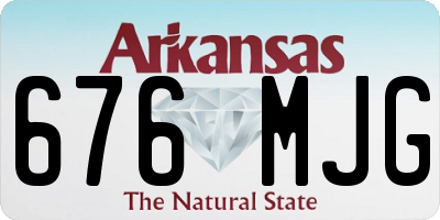 AR license plate 676MJG