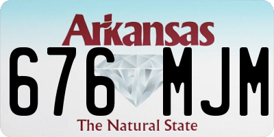 AR license plate 676MJM