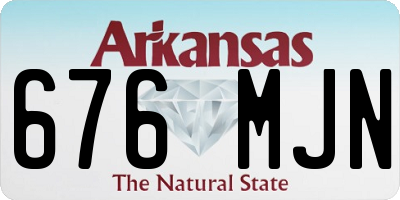 AR license plate 676MJN
