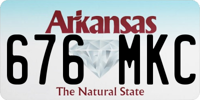 AR license plate 676MKC