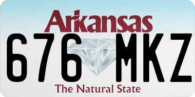 AR license plate 676MKZ