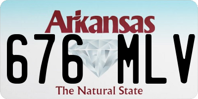 AR license plate 676MLV