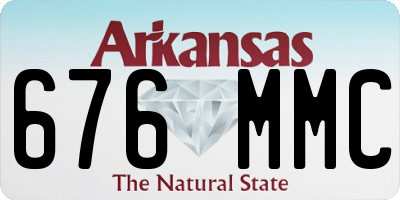 AR license plate 676MMC