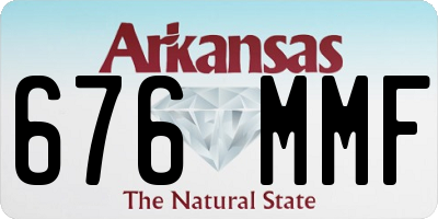 AR license plate 676MMF
