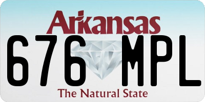 AR license plate 676MPL