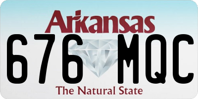 AR license plate 676MQC