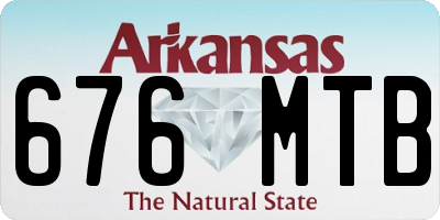AR license plate 676MTB