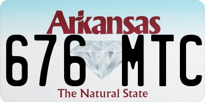 AR license plate 676MTC