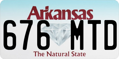 AR license plate 676MTD