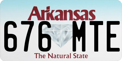 AR license plate 676MTE