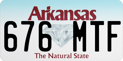 AR license plate 676MTF