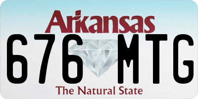 AR license plate 676MTG