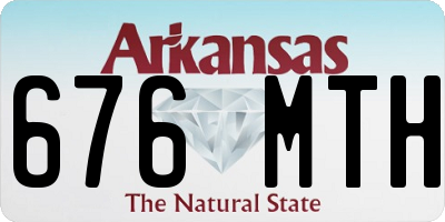 AR license plate 676MTH