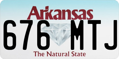 AR license plate 676MTJ