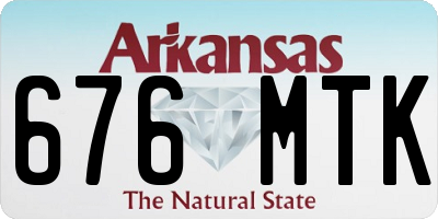 AR license plate 676MTK