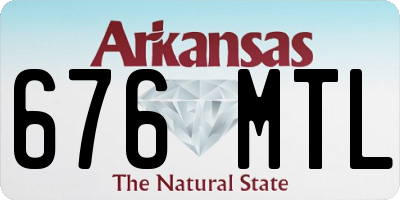 AR license plate 676MTL