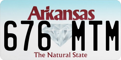 AR license plate 676MTM
