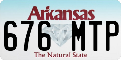 AR license plate 676MTP