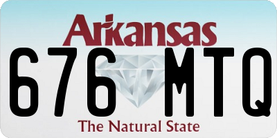 AR license plate 676MTQ