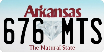 AR license plate 676MTS