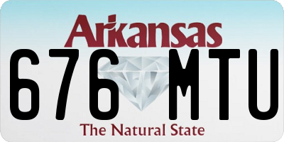 AR license plate 676MTU