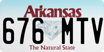 AR license plate 676MTV