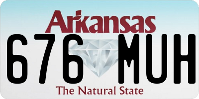 AR license plate 676MUH