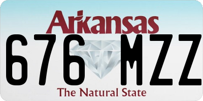 AR license plate 676MZZ