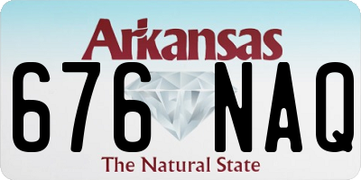 AR license plate 676NAQ