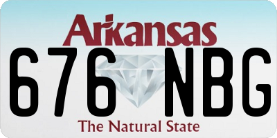 AR license plate 676NBG