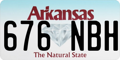 AR license plate 676NBH