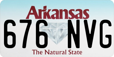 AR license plate 676NVG