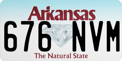 AR license plate 676NVM