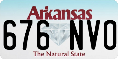 AR license plate 676NVO