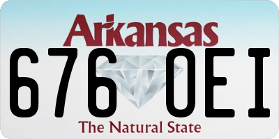 AR license plate 676OEI