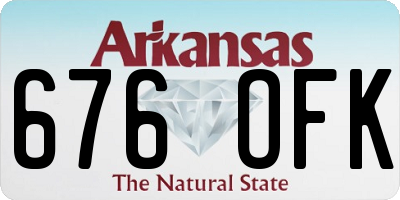 AR license plate 676OFK