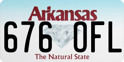 AR license plate 676OFL