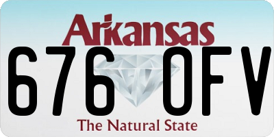 AR license plate 676OFV