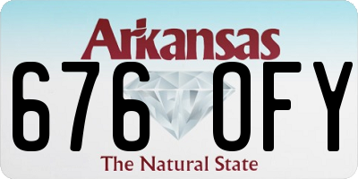 AR license plate 676OFY