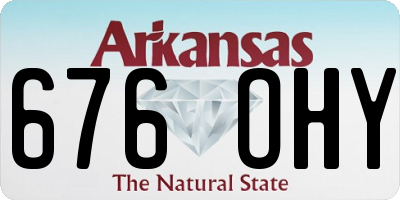 AR license plate 676OHY