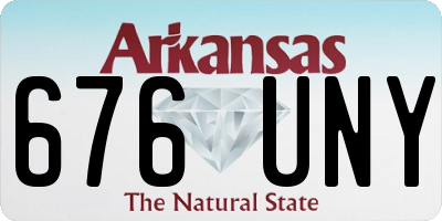 AR license plate 676UNY