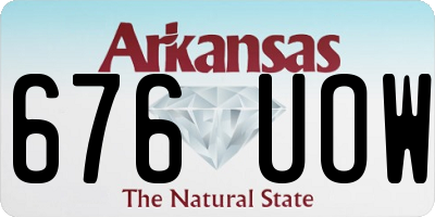 AR license plate 676UOW